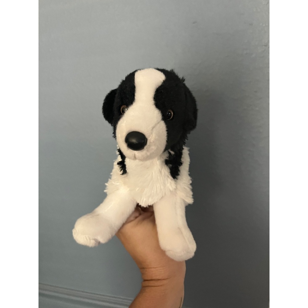 Douglas Cuddle Toys‎ Border Collie Plush Stuffed Animal Black White Dog 8 Inch